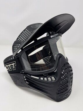 Scott Paintball Airsoft Goggle Mask With Visor Black Tactical Protective Gear